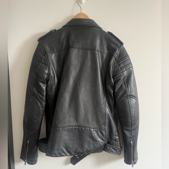 NWT BLK DNM Motorcycle Jacket. Black. Size Large. - Picture 7 of 10